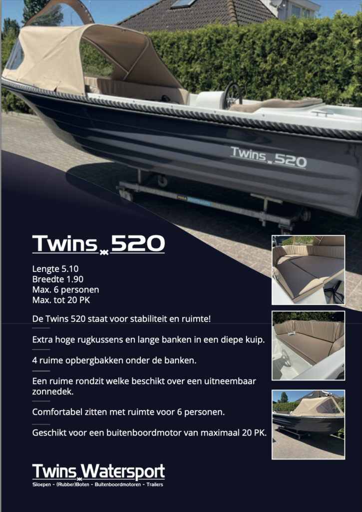 Twins Sloep 520 - Twins Watersport
