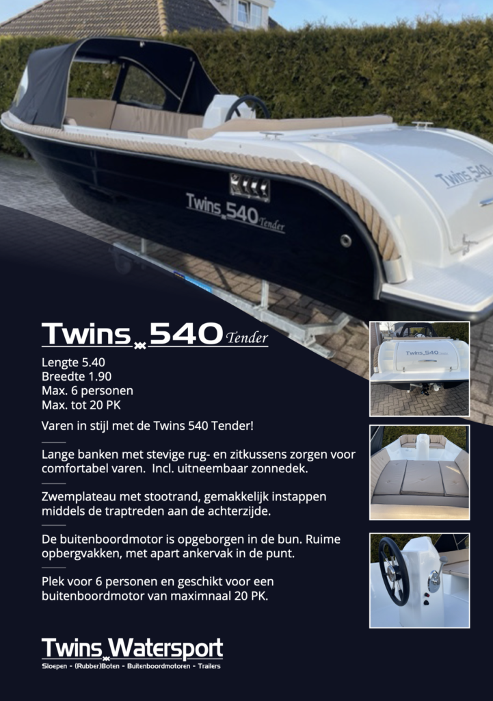 Flyer Twins Sloep 540 Tender Twins Watersport