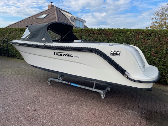 Tweedehands Tendersloep. Topcraft 565 Tender met Mercury 15 PK 4 Takt bij Twins Watersport